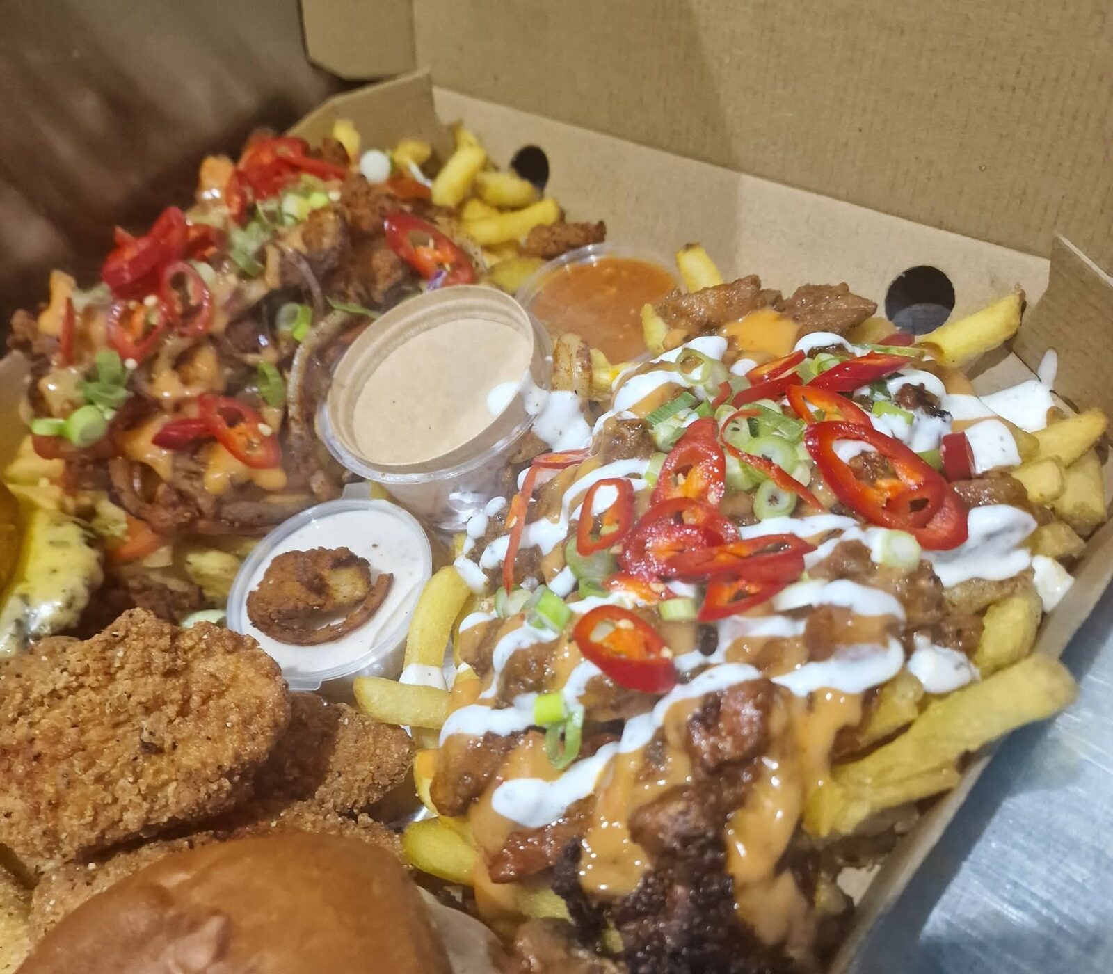 A freshly smashed cheeseburger from The Good Shack